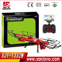 SKY PHANTOM 1332 rc quadcopter 2.4G 4CH 6-Axis Cámara rc drones Wifi FPV RC drone SJY-1332W